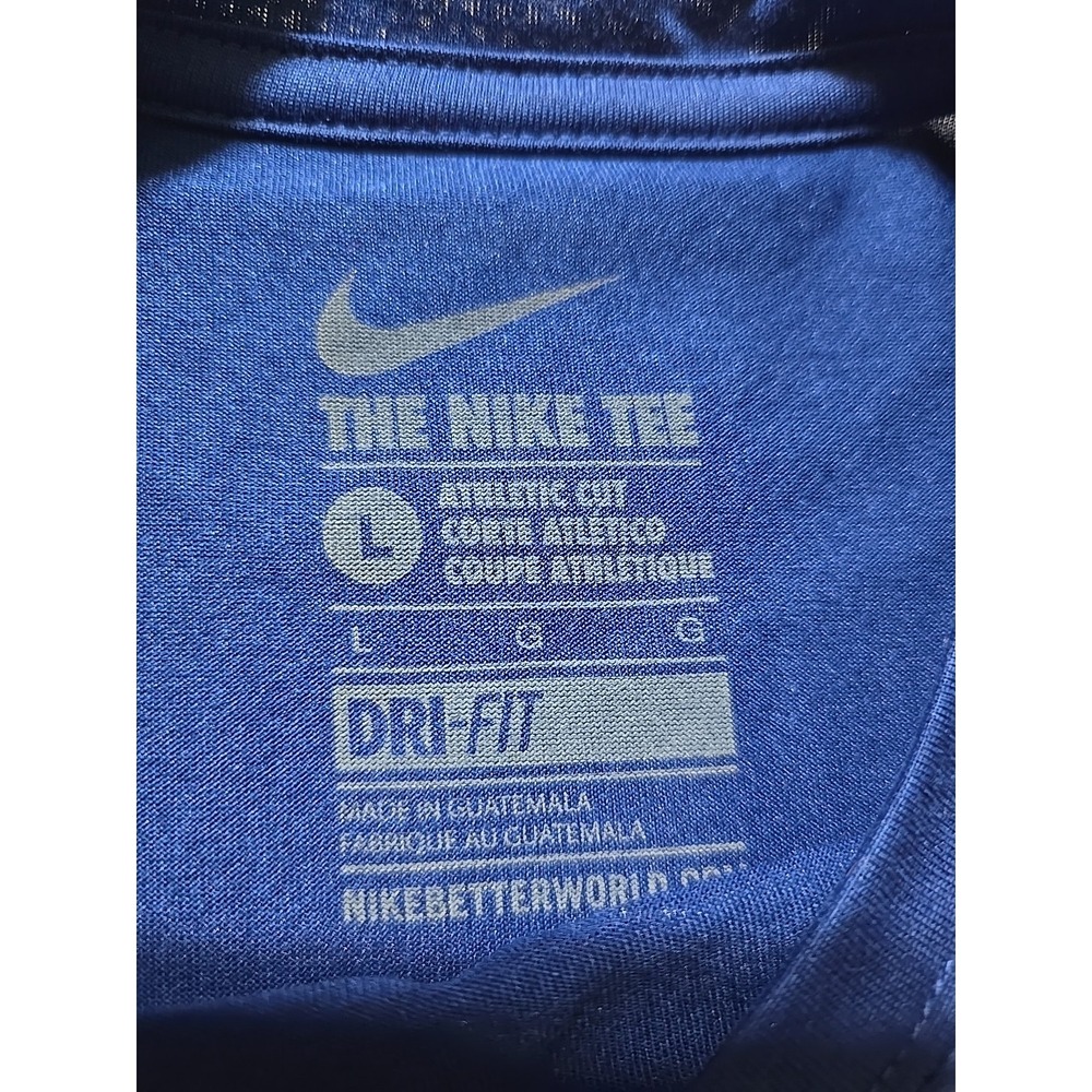 Nike Dri Fit Chicago Cubs Shirt Mens Large Blue MLB Baseball Long Sleeve 2017 - Picture 5 of 10